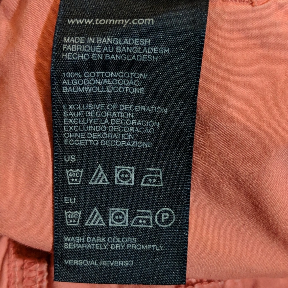 Tommy Hilfiger salmon capri pants sz 14 - Picture 6 of 6